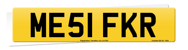 Registration number ME51 FKR